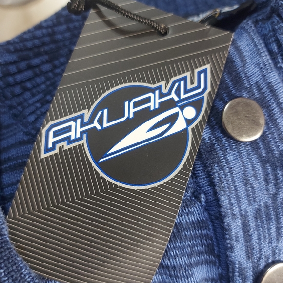Akuaku sweaters size large color blue and black - Picture 12 of 14